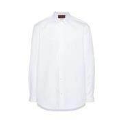 Witte Katoenen Logo Shirt Gucci , White , Heren