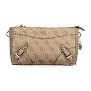 Chique Beige Schoudertas met Contrasterende Details Guess , Beige , Da...