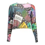 Stijlvol Contrast Langemouwtrui Desigual , Multicolor , Dames