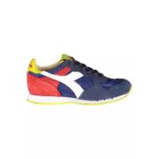 Blauwe Contrasterende Vetersneaker Diadora , Multicolor , Dames