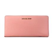 Primrose Leren Continental Polsportemonnee Michael Kors , Pink , Dames