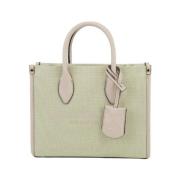 Canvas Shopper Crossbody Tas Michael Kors , Green , Dames