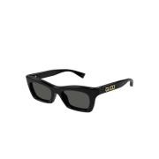 Cateye Acetaat Zonnebril in Zwart Gucci , Black , Dames