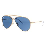 Reverse Aviator Zonnebril Blauw Donker Ray-Ban , Yellow , Unisex