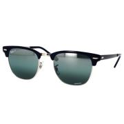 Klassieke Clubmaster Metal Zonnebril Gepolariseerd Ray-Ban , Blue , Un...