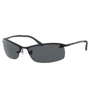 Gepolariseerde rechthoekige zonnebril Rb3183 stijl Ray-Ban , Black , U...