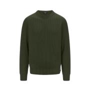 Merino Wol Blend Trui K-Way , Green , Heren