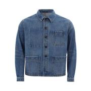 Elegante Multicolor Denimjack Tom Ford , Blue , Heren