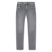 Denim Broek Versace , Gray , Heren