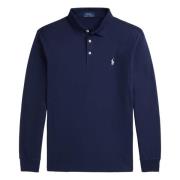 Verfijnde Navy Polo Shirt Polo Ralph Lauren , Blue , Heren