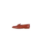 Leren Mocassins Logo Voorkant Rubberen Zool Ralph Lauren , Brown , Dam...