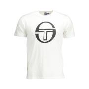 Katoenen Logo Print T-shirt met korte mouwen Sergio Tacchini , White ,...