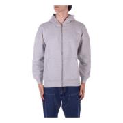 Lichtgrijze Hoodie Met Rits Only & Sons , Gray , Heren