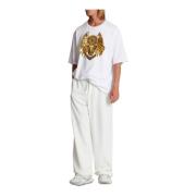 Katoenen Losse Judo Broek Balmain , White , Heren