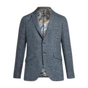 Multicolor Roma Marino Stijlvolle Shirt Etro , Blue , Heren