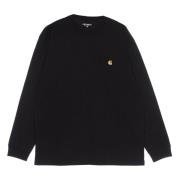 Chase Longsleeve T-shirt Zwart/goud Carhartt Wip , Black , Heren