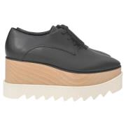 Pre-owned Leather sneakers Stella McCartney Pre-owned , Black , Dames