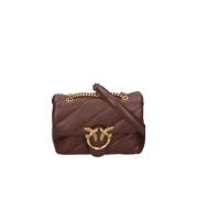 Love Puff Mini Tassen Pinko , Brown , Dames