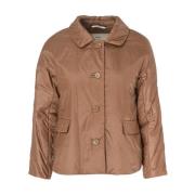 Korte Gewatteerde Kameeljas Max Mara , Brown , Dames