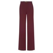 Rode hoge taille broek Elisabetta Franchi , Red , Dames