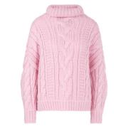 Oversized Kabel Gebreide Vest Marc Cain , Pink , Dames