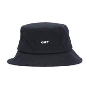 Stoere Twill Zwarte Bucket Hat Obey , Black , Unisex