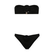 Zwart Zee Kleding Bandeau Stijl Zwemkleding La Revêche , Black , Dames