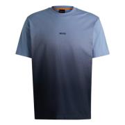 Gradient Dip-Dye Logo T-Shirt Hugo Boss , Multicolor , Heren