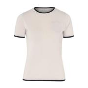 Egidio Wollen T-shirt in Ecru Max Mara , Gray , Dames