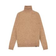 Mohair Blend Turtleneck Sweater Beige Colmar , Beige , Dames