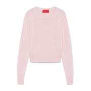 Roze Cashmere Crew Neck Sweater Wild Cashmere , Pink , Dames