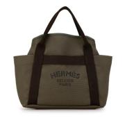 Pre-owned Canvas shoulder-bags Hermès Vintage , Brown , Dames