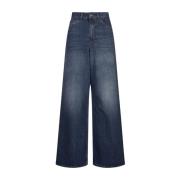 Wide-Leg Palazzo Jeans in Night Blue Chloé , Blue , Dames