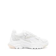 Witte Leren Sneakers Dikke Zool ASH , White , Dames