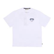 Metal Logo Tee Wit Korte Mouw Iuter , White , Heren