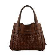 Gevlochten Blossom Handtas Bruin Pourchet Paris , Brown , Dames