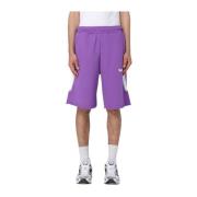 Heren Bermuda Shorts, Katoen, Stijl 24Eds54211 Disclaimer , Purple , H...