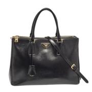 Pre-owned Leather totes Prada Vintage , Black , Dames