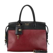 Pre-owned Leather shoulder-bags Prada Vintage , Brown , Dames