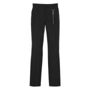 Zwarte wollen broek met zakken Lanvin , Black , Heren