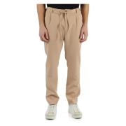 Casual Chino met Elastische Taille Daniele Alessandrini , Beige , Here...