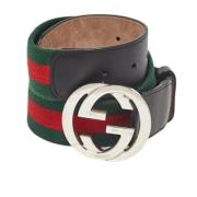 Pre-owned Leather belts Gucci Vintage , Black , Heren