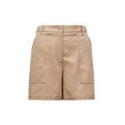 Stijlvolle Shorts voor Zomerse Dagen Moncler , Beige , Dames