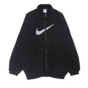 Essential Geweven Jack Zwart/Wit Nike , Black , Dames