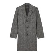 Herringbone coat regular Marc O'Polo , Gray , Heren