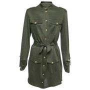 Pre-owned Knit dresses Balmain Pre-owned , Green , Dames