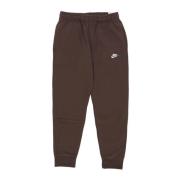 Bruine Fleece Trainingspak Jogger Broek Nike , Brown , Heren