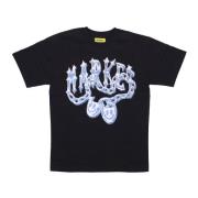 Chain Tee X Smiley Black Market , Black , Heren