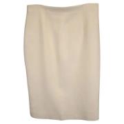 Pre-owned Fabric bottoms Alexander McQueen Pre-owned , White , Dames