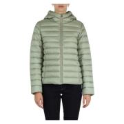 Gewatteerde Nylonjas met Turtleneck Capuchon Emme DI Marella , Green ,...